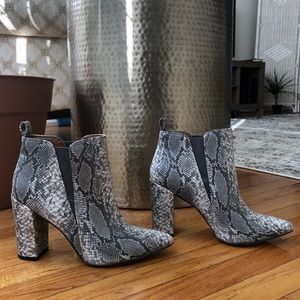 BCBGMaxazria Snakeskin Ankle Boot